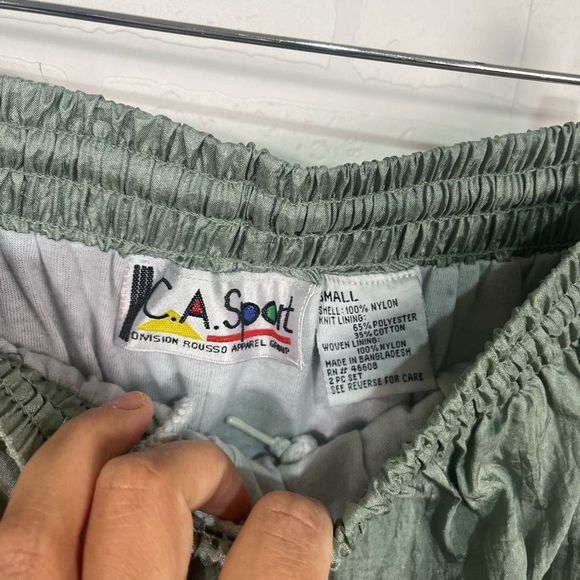 CA Sport Vintage Track suit Womens size Small Large Nylon Windbreaker suit - Picture 15 of 16